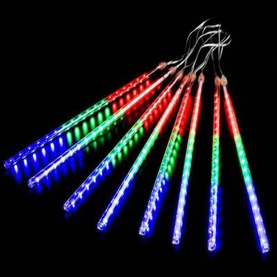 Fada de chuva caindo luzes de corda LED em design de cubo para festa de férias decoração de casa