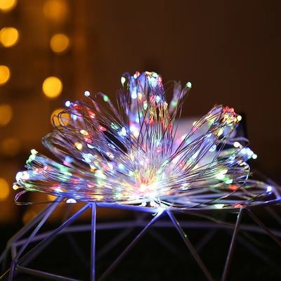 7/22/32m LED à prova d'água Solar Copper Wire Lâmpadas de árvore de Natal com PVC Material quente