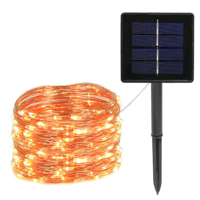 7/22/32m LED à prova d'água Solar Copper Wire Lâmpadas de árvore de Natal com PVC Material quente