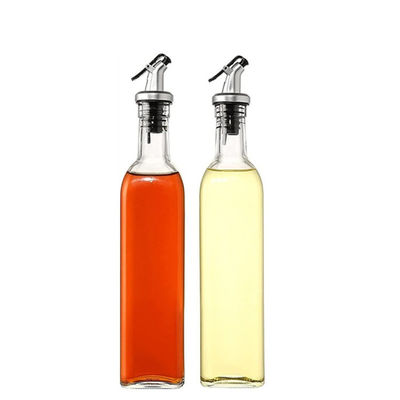 Óleo em estoque Pot de cozinha frasco de spray de óleo vidro transparente distribuidor de vinagre de azeite