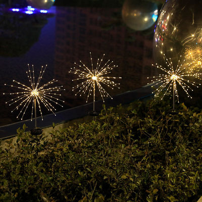 IP65 classificado Iluminação solar de jardim de infusão de fogos de artifício para decoração de férias