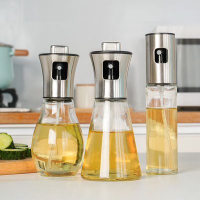 200 ml Sprayer de azeite de vidro garrafa de vinagre para salada de cozinha utensílios de cozinha de churrasco