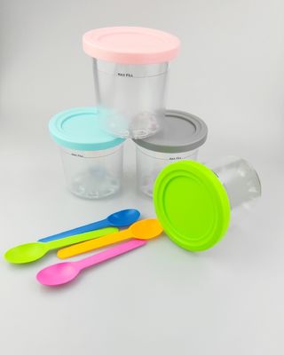 4 Pcs 600ML recipientes de sorvete para NC299AMZ NC300s série Reutilizável e ecológico