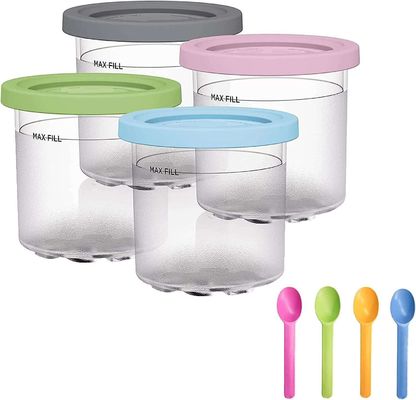 4 Pcs 600ML recipientes de sorvete para NC299AMZ NC300s série Reutilizável e ecológico