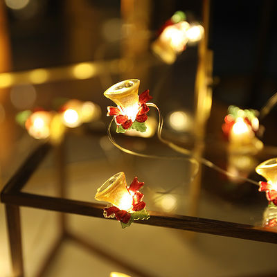 Lâmpadas de estrela de fadas LED Lâmpadas de Natal pretas Decorações com logotipo personalizado