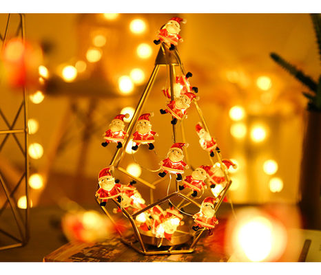 Lâmpadas de estrela de fadas LED Lâmpadas de Natal pretas Decorações com logotipo personalizado