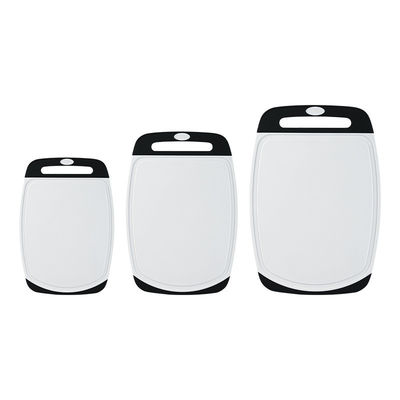 Multifuncional Tabela de Corte de Plástico Preto Conjunto para Cozinha 3pcs Acessórios de Grau Alimentar