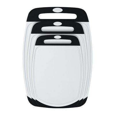 Logotipo personalizado cozinha antiderrapante 3 PCS blocos de corte de plástico para cortadores de vegetais