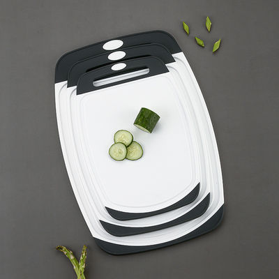 Logotipo personalizado cozinha antiderrapante 3 PCS blocos de corte de plástico para cortadores de vegetais