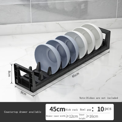 48*16*9,5 cm Portador de pratos para armário de cozinha gaveta de louça portador retrátil