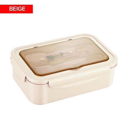 Caixa de almoço para crianças/adultos PP5 1400 ML Congelamento a microondas Segura e sem BPA Com garfo de colher