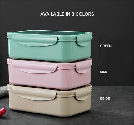 Caixa de almoço para crianças/adultos PP5 1400 ML Congelamento a microondas Segura e sem BPA Com garfo de colher