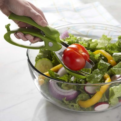Tesoura de salada com alça de PP TPR para cortar saladas