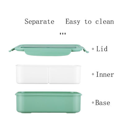 Produzção Kit de colher/farpa/faca/bastões de almoço sem BPA 1400 ML PP5 Caixa de almoço para crianças/adultos