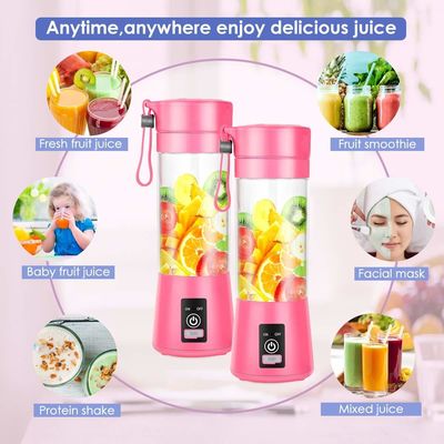 380 ml de capacidade Mini Blender USB Recarregável Suco de Frutas Cup Juicer portátil para casa