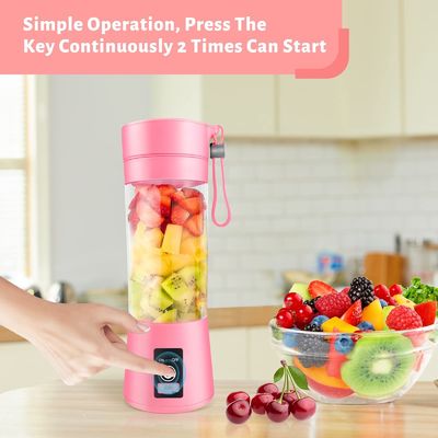 380 ml de capacidade Mini Blender USB Recarregável Suco de Frutas Cup Juicer portátil para casa