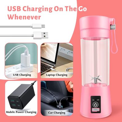 380 ml de capacidade Mini Blender USB Recarregável Suco de Frutas Cup Juicer portátil para casa