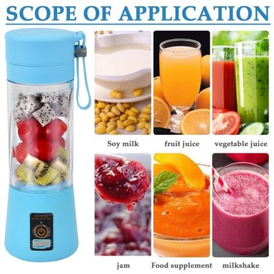 380 ml de capacidade Mini Blender USB Recarregável Suco de Frutas Cup Juicer portátil para casa