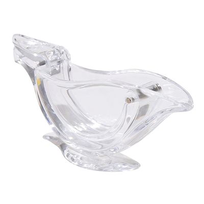 Em estoque Portátil Manual Acrílico Transparente Fruto Zucador de Limão Mão Zucador de Limão Pássaro