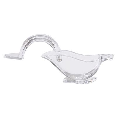 Em estoque Portátil Manual Acrílico Transparente Fruto Zucador de Limão Mão Zucador de Limão Pássaro