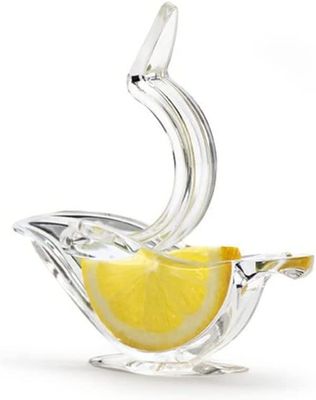 Em estoque Portátil Manual Acrílico Transparente Fruto Zucador de Limão Mão Zucador de Limão Pássaro