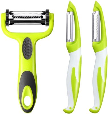 Peelers práticos de produtos hortícolas de borracha de PP para descascar frutas e vegetais sem esforço