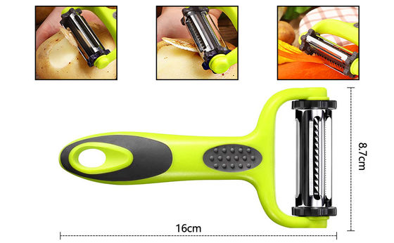 Peelers práticos de produtos hortícolas de borracha de PP para descascar frutas e vegetais sem esforço