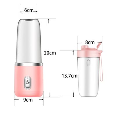 400 ml Capacidade Copo de suco elétrico para ferramentas de frutas e legumes portátil e recarregável