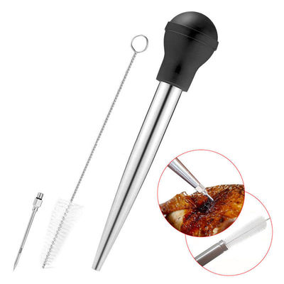 304 aço inoxidável silicone gotejamento de óleo condimentos tubo para churrasco Turquia Agulha em Balck