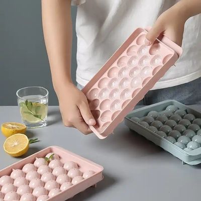 Caixa de gelo circular de verão de plástico de PP para chocolate 33/18 Células Formiga de fabricante de caixa de gelo redonda