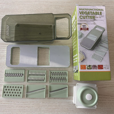 Cortador de vegetais de aço inoxidável verde de hortelã perfeito para preparação rápida e fácil de refeições
