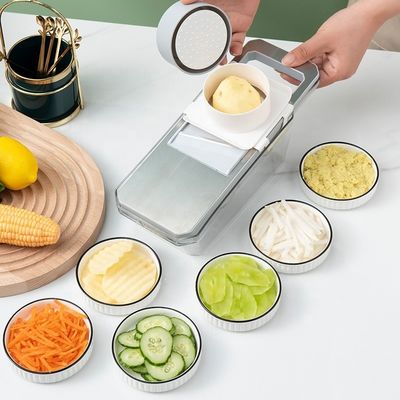 Cortador de vegetais de aço inoxidável verde de hortelã perfeito para preparação rápida e fácil de refeições