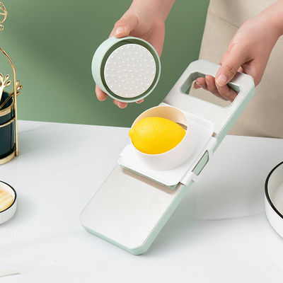 Cortador de vegetais de aço inoxidável verde de hortelã perfeito para preparação rápida e fácil de refeições