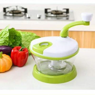 Alimentação Máquina de cortar vegetais a mão Chopper Moinho de carne Misturador de salada Spinner com tampa