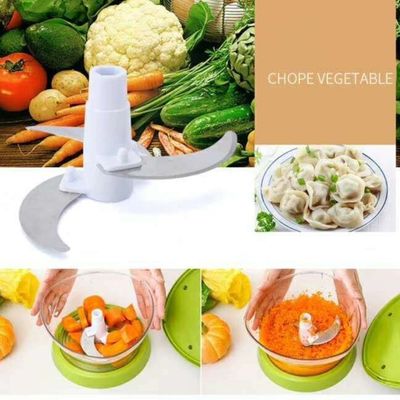 Alimentação Máquina de cortar vegetais a mão Chopper Moinho de carne Misturador de salada Spinner com tampa