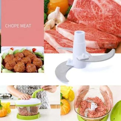 Alimentação Máquina de cortar vegetais a mão Chopper Moinho de carne Misturador de salada Spinner com tampa
