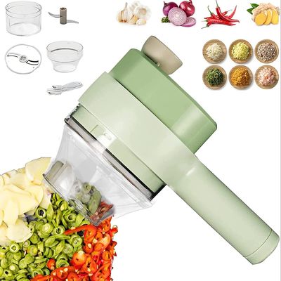 Conjunto de cortador de vegetais multifuncional com logotipo personalizado ABS PP PC aço inoxidável