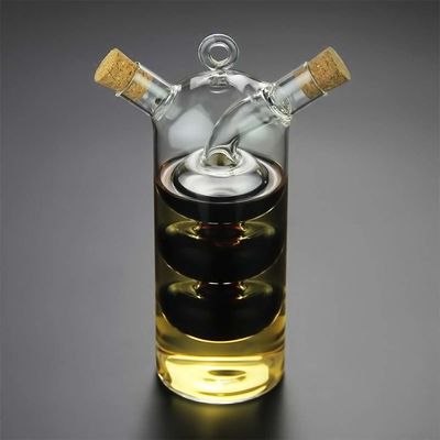Container de cozinha de vidro transparente de bolhas 2 em 1 para separar a chaleira e o conjunto de garrafas