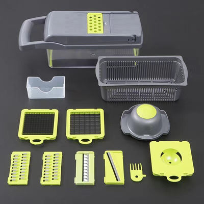 Logotipo personalizado Chopper de legumes portátil Slicer Grater para Prep de cozinha multifuncional