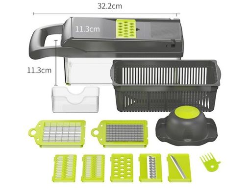 Logotipo personalizado Chopper de legumes portátil Slicer Grater para Prep de cozinha multifuncional