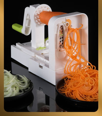 Melhore a cozinha com 5 lâminas Veggie Spiral Slicer ABS PS TPR 420 aço inoxidável