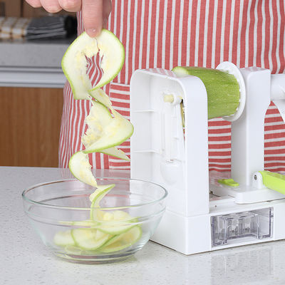 Melhore a cozinha com 5 lâminas Veggie Spiral Slicer ABS PS TPR 420 aço inoxidável