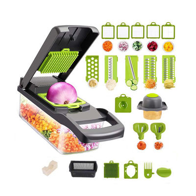 Cortador de vegetais fácil 12 em 1 Cortador de alimentos Cortador de mandolina para acessórios de cozinha