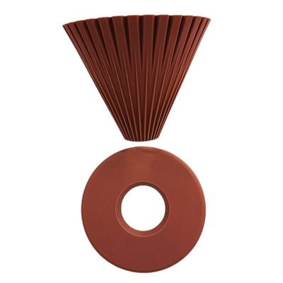 Tapete de café de silicone de design moderno com filtro de funil reutilizável e goteador dobrável