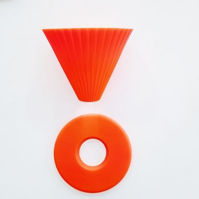 Tapete de café de silicone de design moderno com filtro de funil reutilizável e goteador dobrável