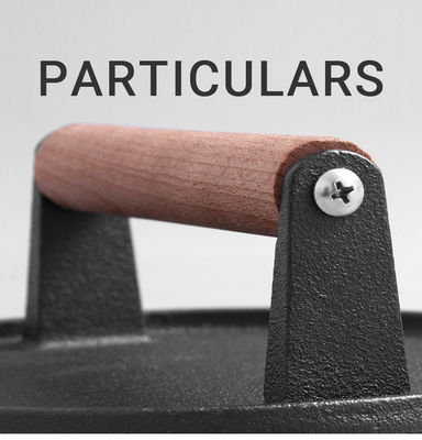 Kitchenware Logotipo personalizado Press de carne de ferro fundido para hambúrgueres rápidos e deliciosos