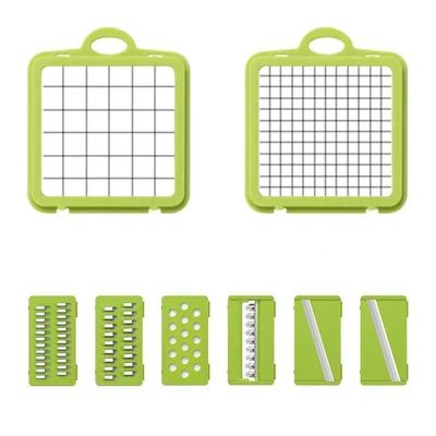 Multifuncional Manual Cozinha Vegetal Chopper Slicer Dicer Grater de alimentos Logotipo personalizado
