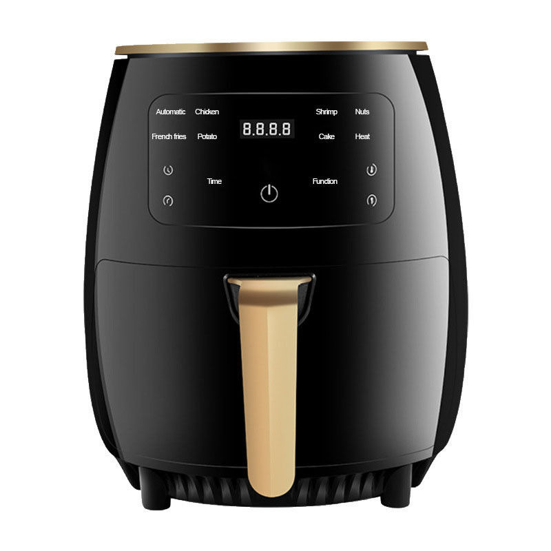 4.5L 6L Fritadora de ar de Crest de prata sem óleo Segredo para refeições deliciosas e saudáveis