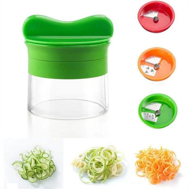 Spiralizer Cru e fino Julienne Slicing Set 3 em 1 Cutter manual de vegetais para laranja