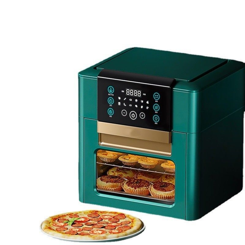 Material antiaderente PTFE 12L 15L Fritador de ar digital de potência 360o Forno manual digital